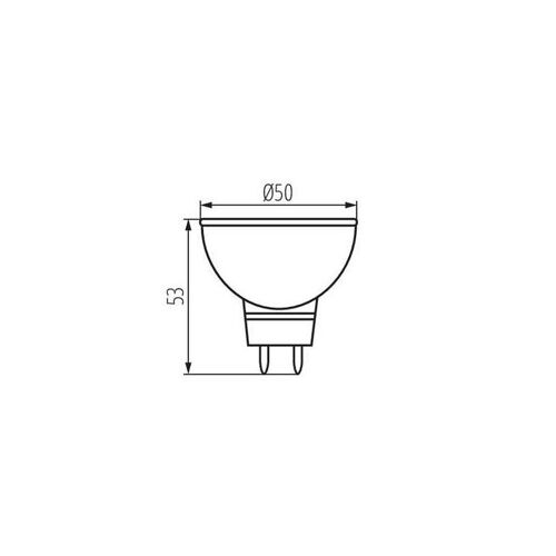 Ampoule Led Gx5,3 7w Mr16 ?Quivalent ? 42w - Blanc Du Jour 5300k