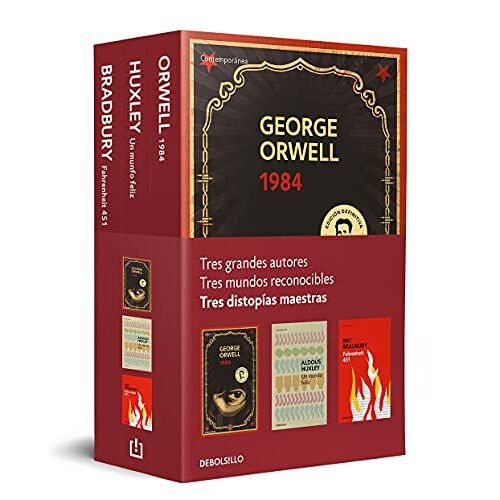 Distopías Maestras (Pack Que Incluye: 1984, Fahrenheit 451 Y Un Mundo Feliz)