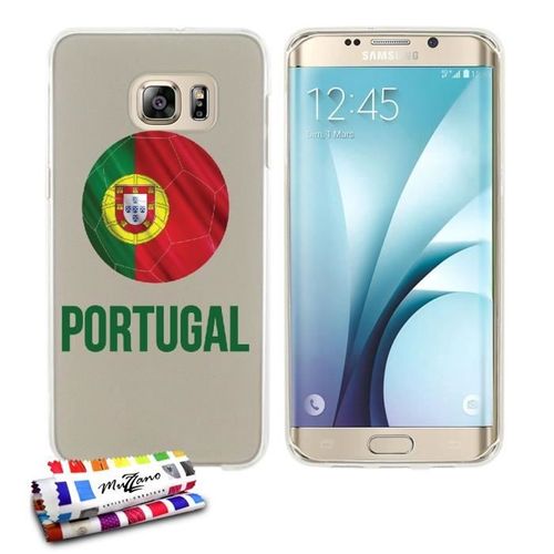 Coque Case Samsung Galaxy S6 Edge " Ballon Portugal " Silicone Transparent Souple (Tpu)