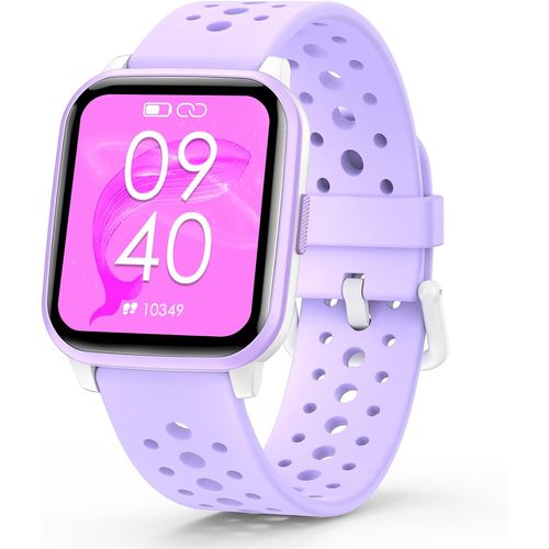 Montre Connectée Pour Enfants, Étanche Ip68 Montre Intelligente Enfants Avec Podomètres Violet