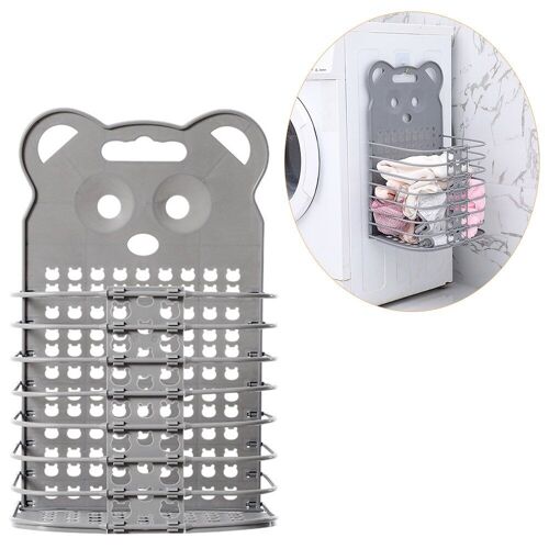 Panier à linge en maille mural, Simple et élégant, pour salle de bain, panier à linge sale, Portable et pliable
