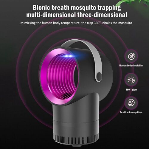 Lampe Électrique Anti-Moustiques, Usb, Photocatalyse, Silencieux, Led, Piège À Insectes, Veilleuse Sans Rayonnement Pour La Maison