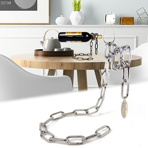 Porte-Bouteille De Vin En Chaîne Magique, Nouveau, Créatif, Décoratif, Rangement De Vin, Bar, Décoration De Table, Casier À Vin, Cadeaux, Décoration De Salle, Rangement De Bar