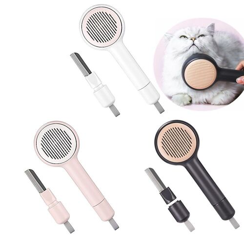 Brosse Autonettoyante Pour Animaux De Compagnie, Pour Chiens, Chats, Chiots, Perte De Poils, Toilettage, Peigne À Fourrure, Produits Pour Animaux De Compagnie