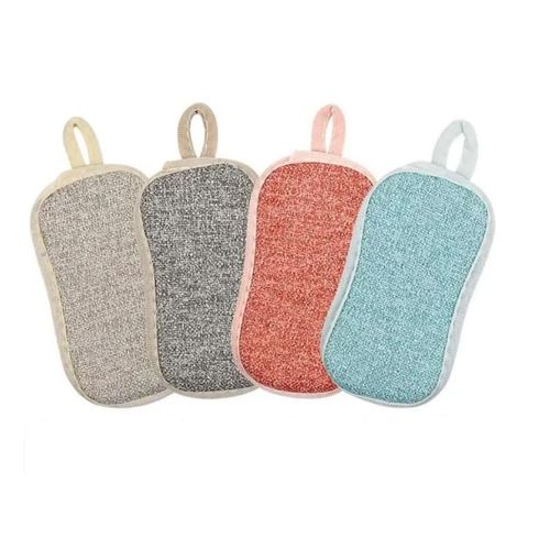 Eponges microfibre réutilisables 4 pièces antibactérien