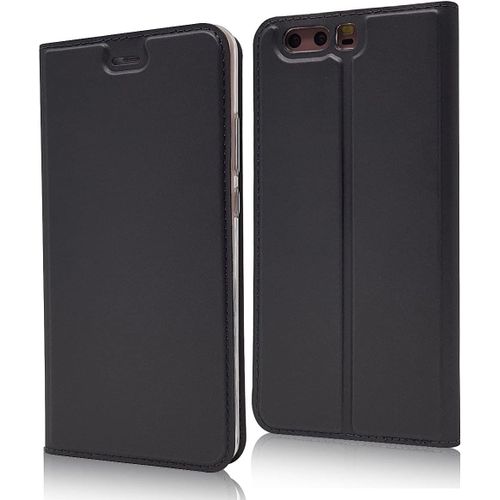 Coque Huawei P10 Plus, Premium Nouveau Style Ultra Mince Pu Tpu Flip Wallet Case Fente Pour Carte Fermeture Flip Cover Coque Pour Huawei P10 Plus Couleur Unie