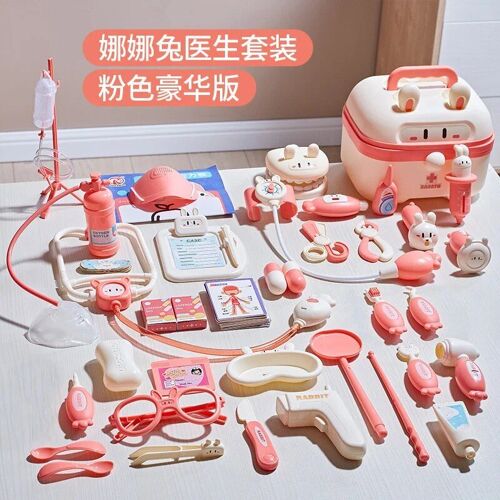 Rose Un - Stéthoscope Médical Pour Enfants, Jouet De Simulation De Médecin, Traitement Médical, Jeux Pour Tout-Petits, Cadeaux Pour Bébés, Nouveau
