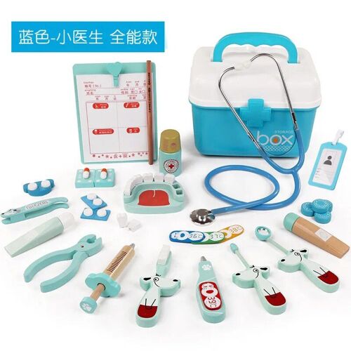 Maison De Jeu En Bois Pour Enfants, Ensemble De Jouets De Simulation, Boîte À Médicaments, Médecin Et Infirmière, Jouets Éducatifs Précoces Interactifs Amusants