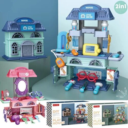 Kit De Médicaments Imbibés Pour Enfants, Boîte À Outils De Simulation De Médecin, Maquillage D'infirmière Pour Fille Et Garçon, Ensemble De Maison De Médecin, Jouet De Maison De Jeu En Plis