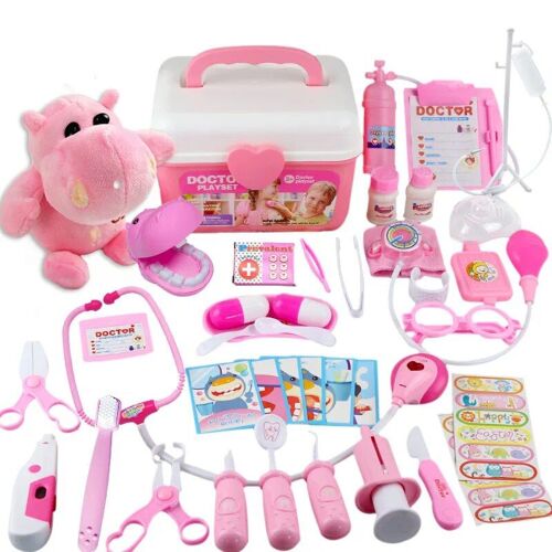 42pcs B - Kit Médical Pour Enfants, Jeu De Rôle Pour Filles, Accessoires Médicaux, Sac À Outils Pour Infirmières, Jouets Pour Enfants, G L1