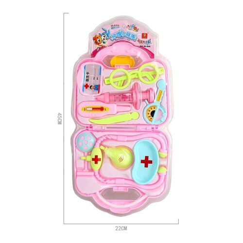 Rose - Kit Médical De Simulation Pour Enfant Garçon Et Fille, Jouet De Docteur, Cadeau, Livraison Gratuite