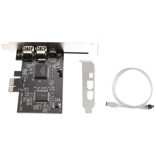 Carte PCI-E PCI FireWire, carte contrôleur IEEE 1394 avec câble Firewire, pour transmission vidéo et audio