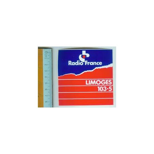 Autocollant Radio France Limoges