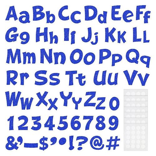 216 Pcs Glitter Bulletin Board Lettres pour Numéros De Salle De Classe Alphabet Affiche Tableau Lettres