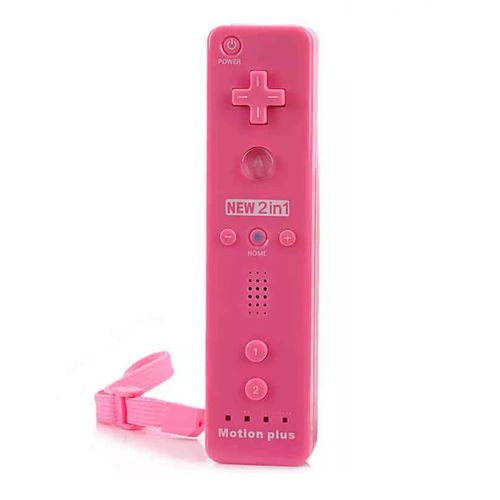 Télécommande Wiimote plus (Avec Motion plus) pour Nintendo Wii et Wii U - Rose