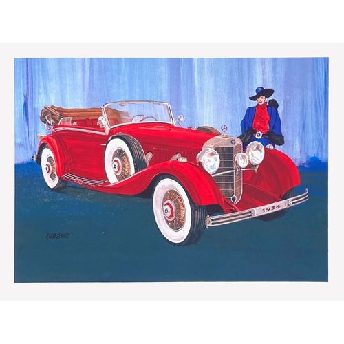 Laurent Ansermet Mercedes 500 Sérigraphie
