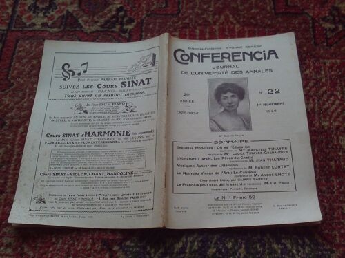 Conferencia  22  1er Novembre 1926