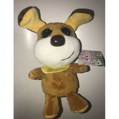 Doudou Chien Marron Caramel Lookiz Jemini Peluche Chiot Jouet Enfant Bebe