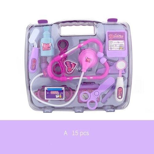 Ensemble D'équipement Médical De Simulation Pour Enfants, Stéthoscope, Boîte À Médicaments Portable, Jeu De Rôle De Médecin De Maison, Jouet Pour Enfant