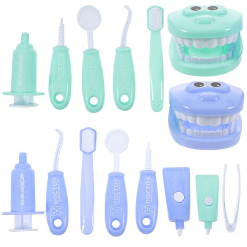 Couleur Assortie - Ensemble De Jouets De Dentiste Pour Enfants, Kits D'outils Pour Enfants, Cosplay Pour Tout-Petits, Apprentissage Précoce, Mode Pour Enfants, 2 Ensembles