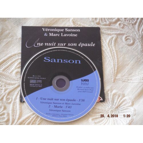 Sanson V. / Lavoine M. - Cdsingle - Une Nuit Sur Son Epaule