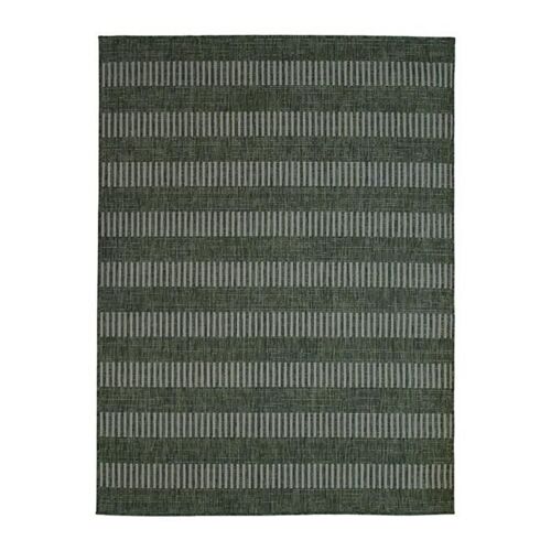 Tapis Intérieur-Extérieur The Deco Factory - Terrain Lignes - 133 X 170 Cm - Vert Et Gris - Motif Lignes