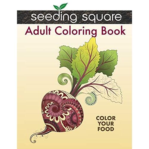 Seeding Square Adult Coloring Book