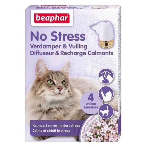 Diffuseur + Recharge Calmant 30j No Stress Pour Chat - Beaphar - 30ml
