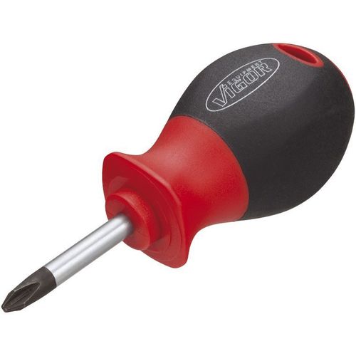 Vigor Tournevis, court - Profil Phillips PH - Ouverture de clé: PH 2 - Longueur totale: 97 mm - V1209