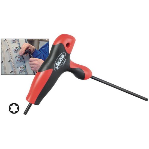 Vigor Tournevis TORX avec manche en T - Profil TORX intérieur - Ouverture de clé: T 40 - Longueur totale: 217 mm - V2482