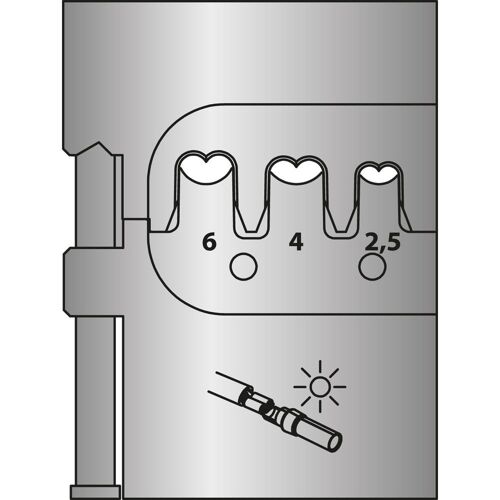 Gedore Insert modulaire pour Multi Contact MC4 - 8140-25