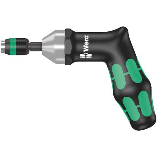 Wera 7467 Kraftform manche « pistolet », Tournevis dynamométrique à couple préréglé avec mandrin à serrage rapide Rapidaptor, 1/4 pouce, 25,0 in. lbs. - 05074721001