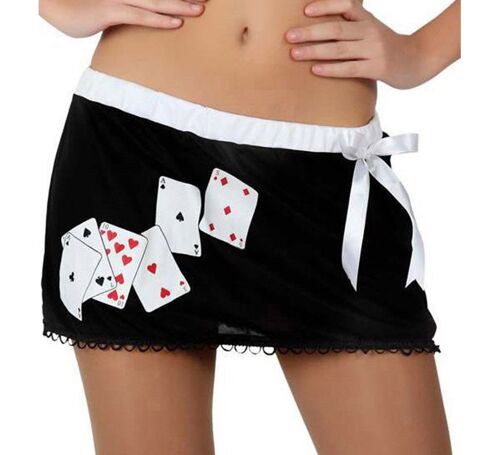 Jupe Sexy Poker Pour Femme (Taille M-L)