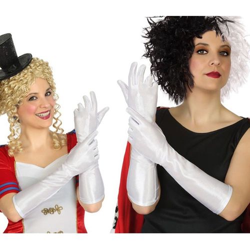 Gants Blancs Longs 40 Cm (Taille Unique)