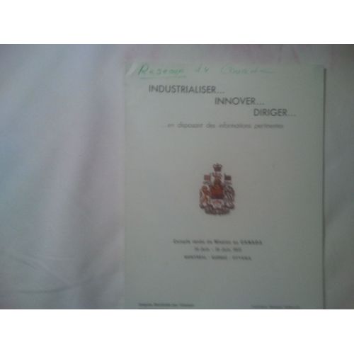 Industrialiser Innover Diriger En Disposant Des Informations Pertinentes