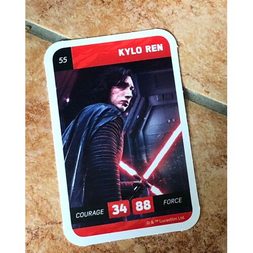 Carte Leclerc 2018 Star Wars Numero 55 Kylo Ren