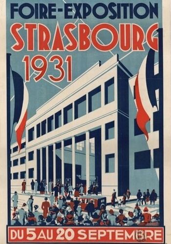 Affiche Foire Expo Strasbourg 1931