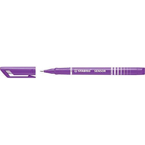 Stylo Feutre Pointe Fine - Stabilo Sensor - Lot De 10 Stylos-Feutres - Pointe 0,3 Mm- Lilas