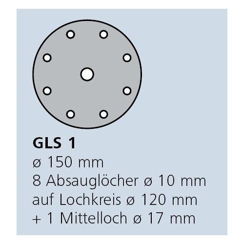 KLINGSPOR disque abrasif auto-agrippant, PS 33 CK - 150 mm-grain 80-lot de 100-143130