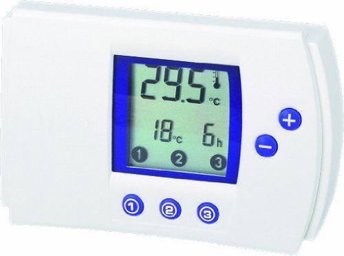 Electraline 59213 Thermostat hebdo digital Blanc