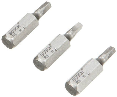 Bosch 2608521108 Embout de vissage R1 25 mm Entraînement ISO 1173 C6.3 queue six-pans mâle 1/4 3 pièces