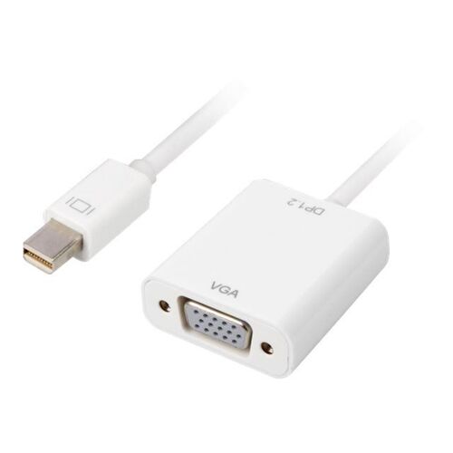 Sharkoon - Adaptateur vidéo - Mini DisplayPort (M) pour HD-15 (VGA) (F) - DisplayPort 1.2 - 15 cm - blanc