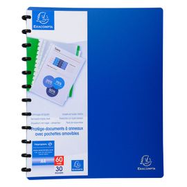 Exacompta Protège Doc. Amovible Pp 60 Vues Bleu