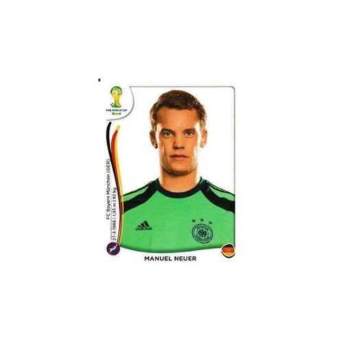 Vignette Panini Fifa World Cup Brazil 2014 N°490 : Manuel Neuer