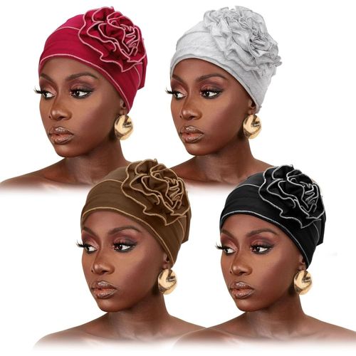 Tianyi-Fleur Bonnet De Perte De Cheveu Bonnet À Fleurs Contre Le Cancer De Casquettes Chapeau Doux Pour Femme Contre Le Cancer