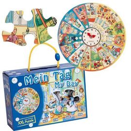 Beleduc - 11012 - Puzzle Ducatif En Bois - Ma Journée - Xxl - 50 Pièces