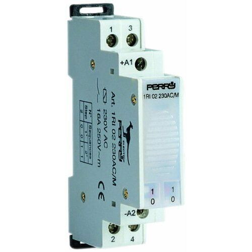 Télérupteur électromécanique 12V 2 contacts 2 séquences 1 DIN