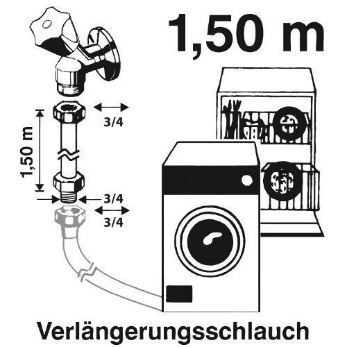 Sanitop-Wingenroth Extension de tuyau d'alimentation d'eau