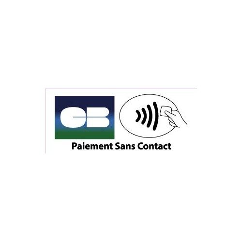 Cb Paiement Sans Contact Logo 2584 Autocollant Adhésif Sticker - 4 Cm
