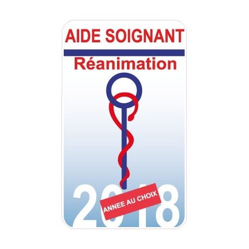 Aide Soignant Réanimation Caducée Année Au Choix Autocollant Adhésif Sticker